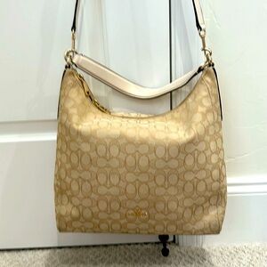 Coach Canvas and Leather Shoulder Bag